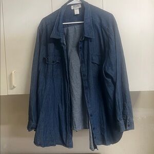 Denim Button-Up Shirt